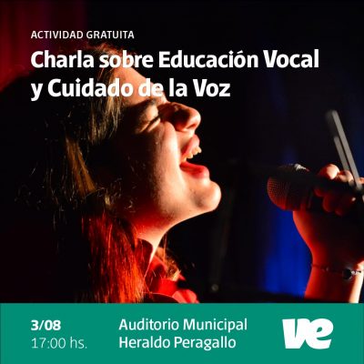 Charla sobre “Educación vocal y cuidados de la voz”