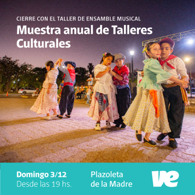El domingo se hará la Muestra anual de Talleres Culturales
