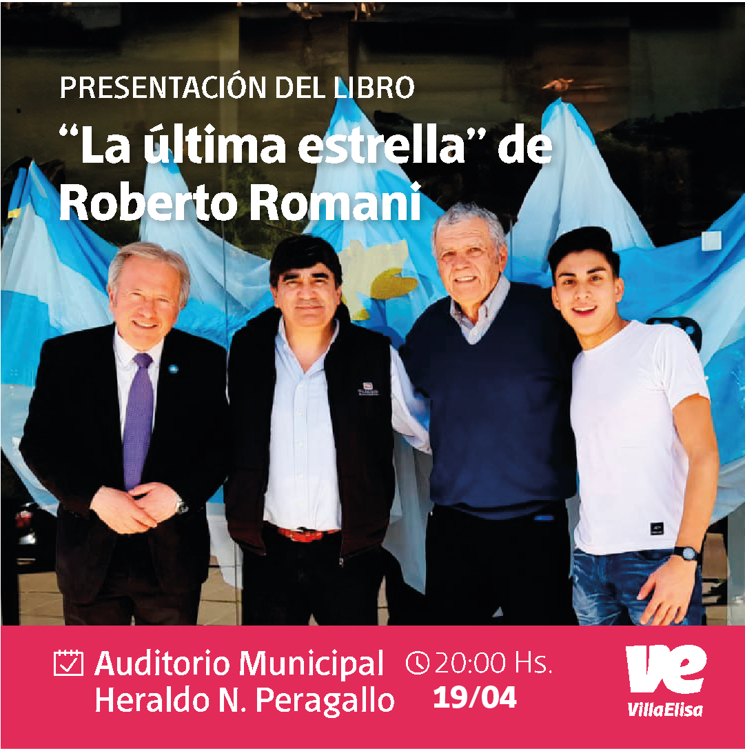 Roberto Romani presenta hoy su libro: “La última estrella”