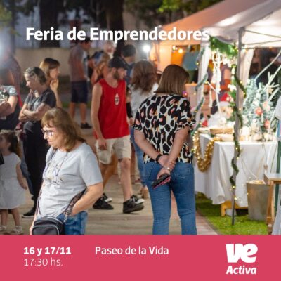 Habrá Feria de Emprendedores en el fin de semana largo