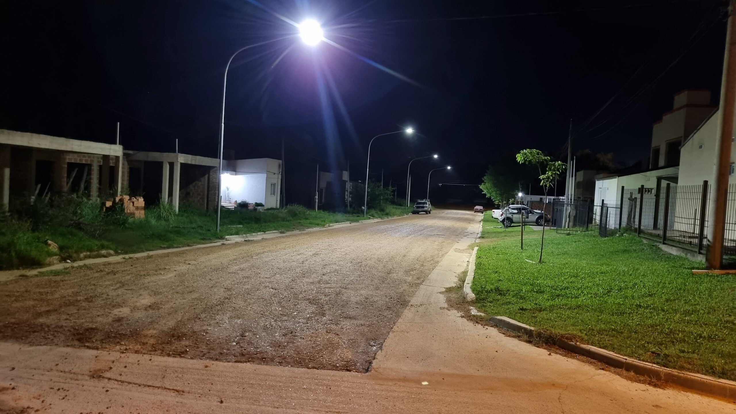 Nueva iluminación LED en el barrio de la Escuela Normal