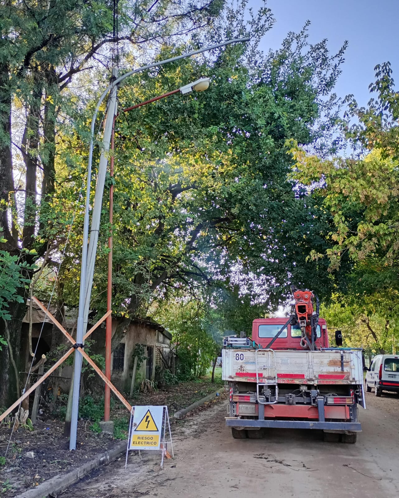 Inician una nueva obra de alumbrado público en la ciudad