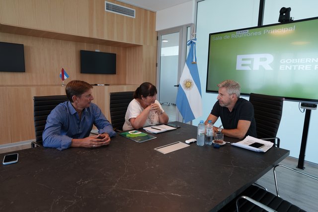 Lambert se reunió con el Gobernador de Entre Ríos