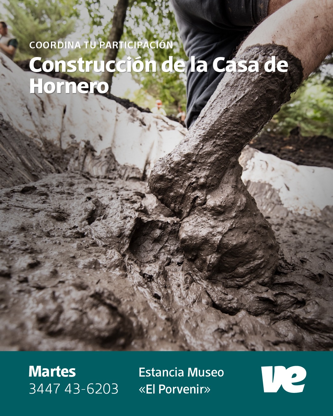 Construcción colectiva de la “Casa de Hornero” en el Museo