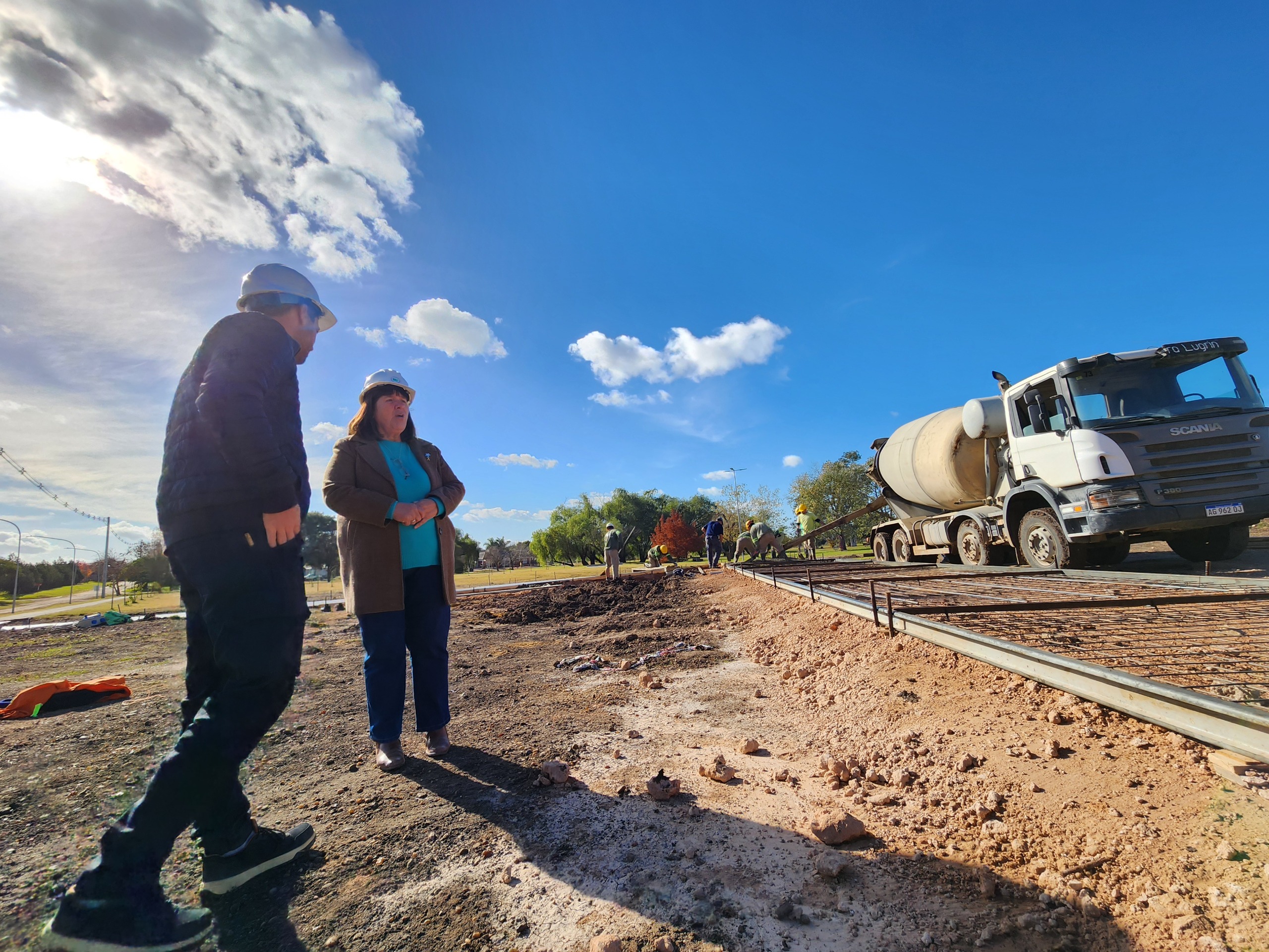 Mañana de recorrida por las obras de la ciudad