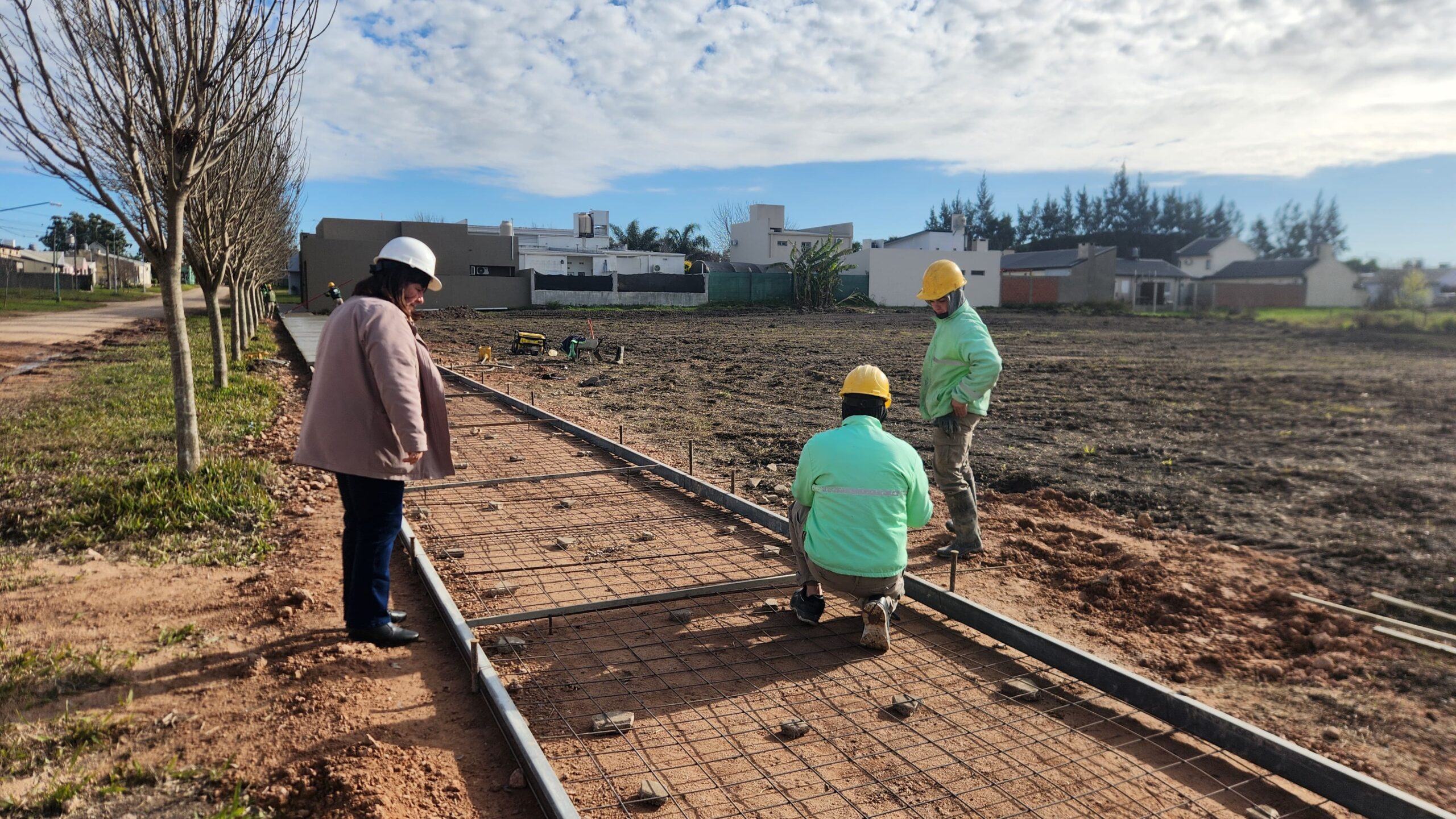 Plaza del barrio ICPA: avanza la primera etapa de la obra