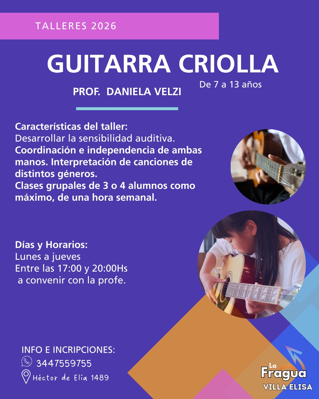 Guitarra criolla para niños