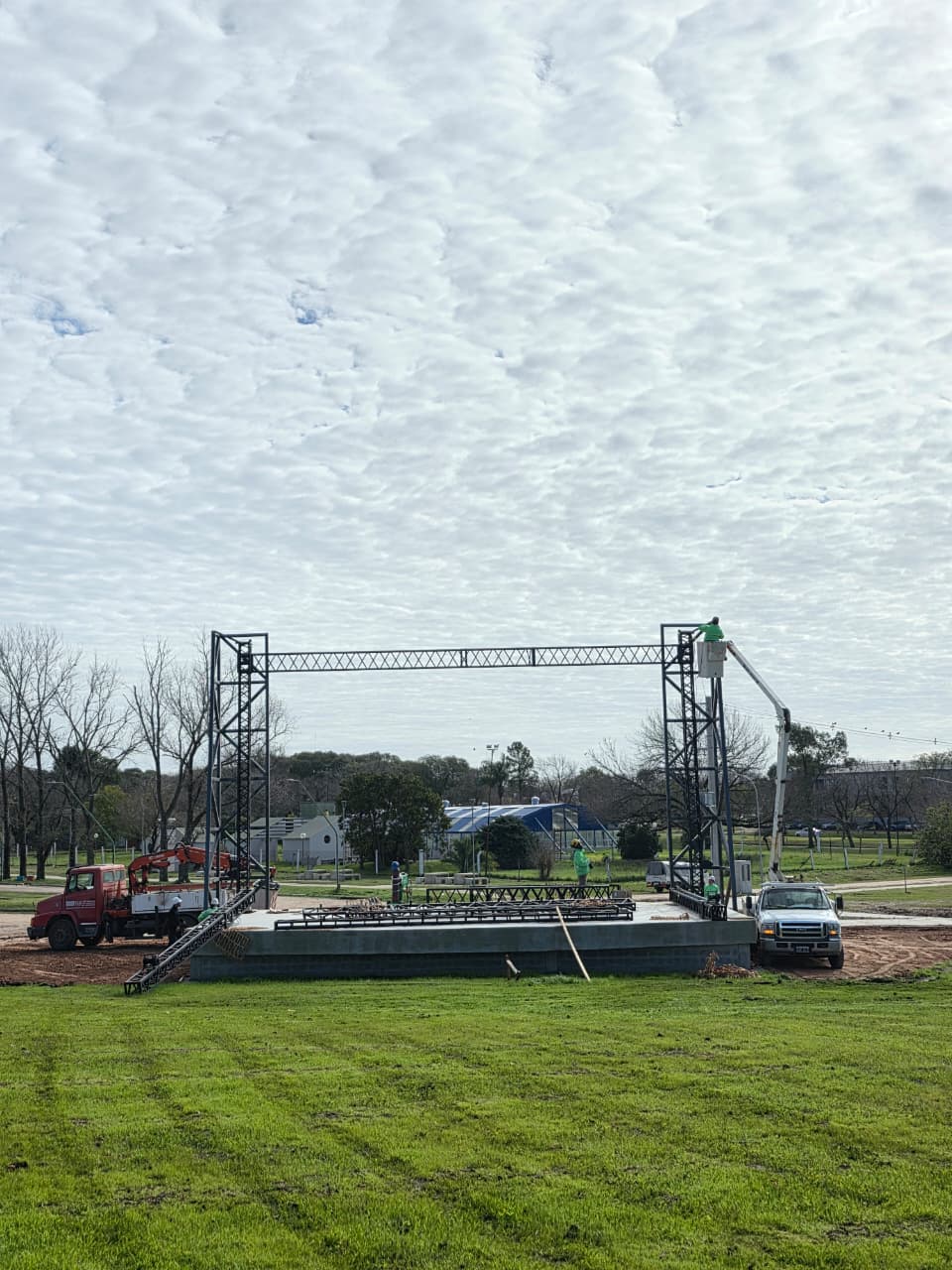 Continúan los trabajos en el nuevo anfiteatro a cielo abierto