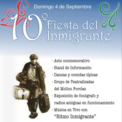 El próximo domingo viviremos la 10° edición de la Fiesta del Inmigrante en Villa Elisa