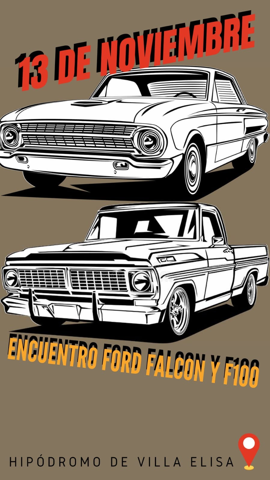 2° Encuentro de Ford Falcon y F100 en Villa Elisa