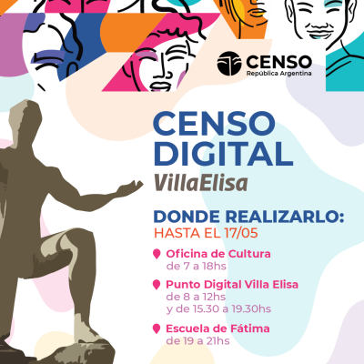 Censo 2022 en Villa Elisa: El Municipio facilita tecnología para completar el trámite digital