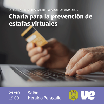 Charla abierta para la prevención de estafas virtuales