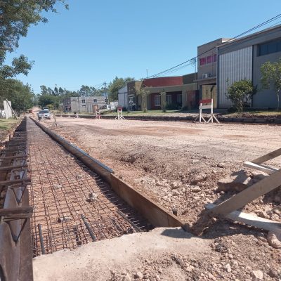 La Zona Norte de Villa Elisa sigue sumando nuevos metros de cordón cuneta