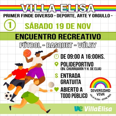 Villa Elisa se prepara para su 1° Finde Diverso