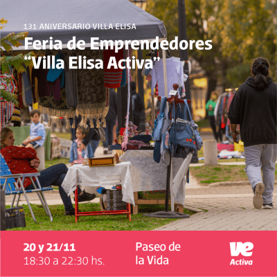 Nueva edición de la Feria de Emprendedores “Villa Elisa Activa”