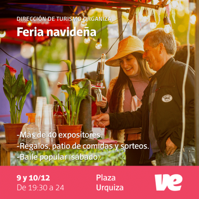 Feria navideña con gastronomía, baile popular y sorpresas