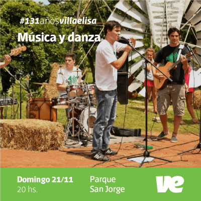 Popurrí musical para cerrar la Fiesta de la Ciudad de Villa Elisa edición 2021