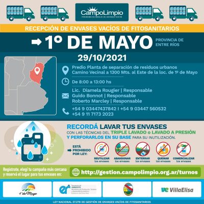 Jornada de recepción de envases de fitosanitarios