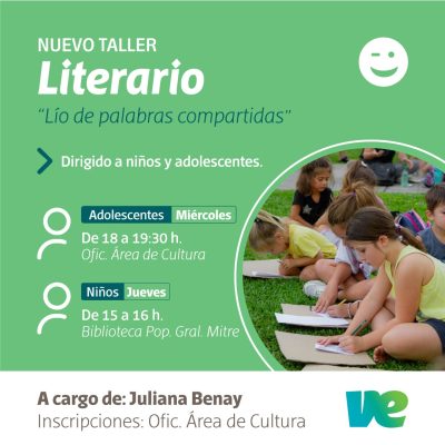 Mañana inicia el taller “Lío de Palabras Compartidas”