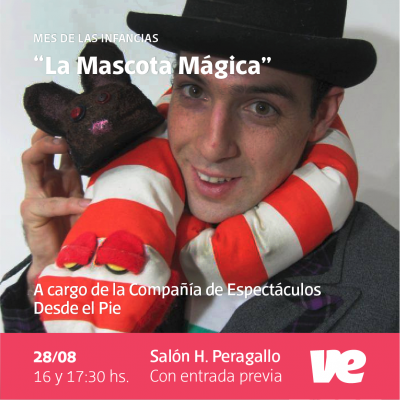 Niños y niñas podrán disfrutar el sábado de la obra “La Mascota Mágica”