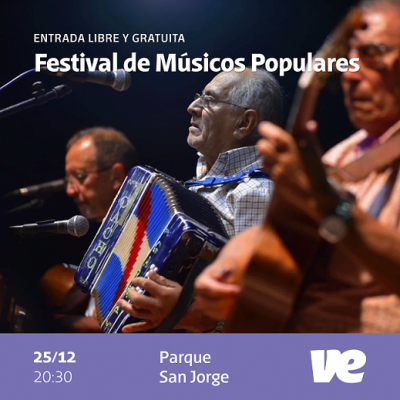 Los músicos populares tendrán su festival en Navidad