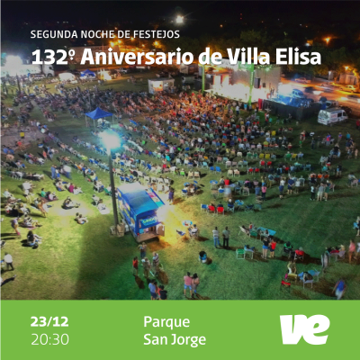 Villa Elisa tendrá el cierre de la “Fiesta Aniversario de la Ciudad”