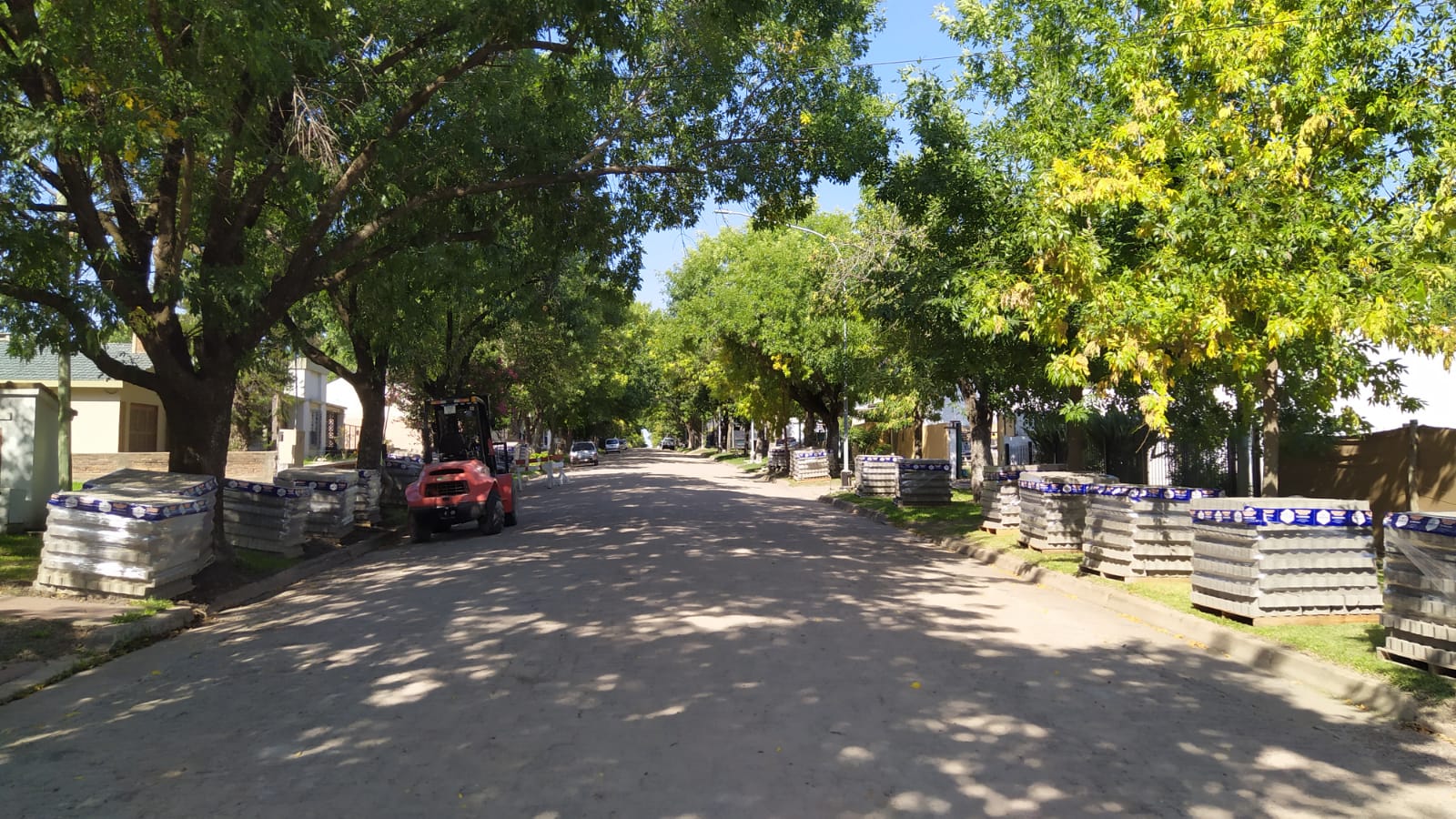 Inicia una obra de pavimento articulado en calle San Martín