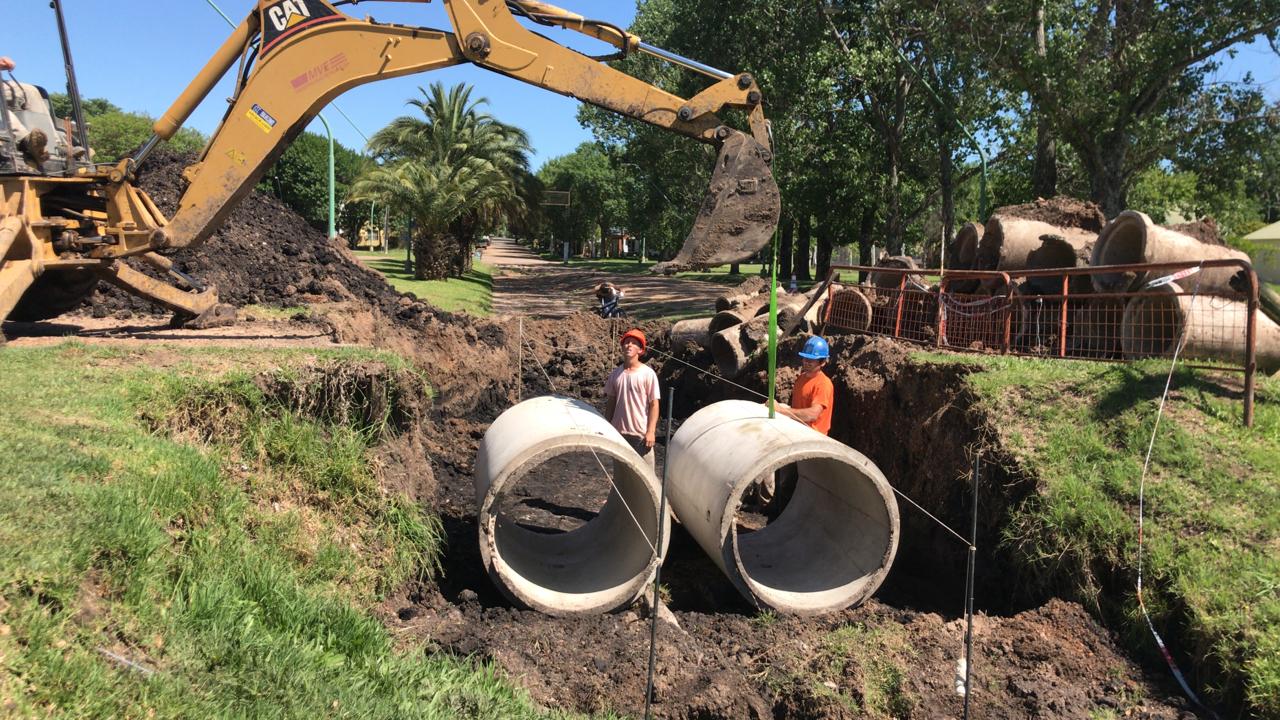 En zona del Polideportivo, iniciará la obra de desagües financiada por CAFESG