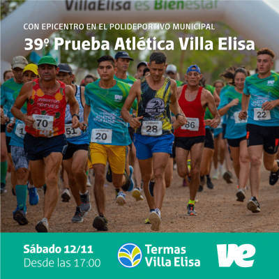 Abierta la inscripción para la tradicional Prueba Atlética de Villa Elisa
