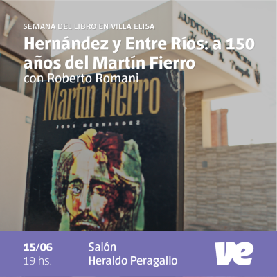 Roberto Romani llega a Villa Elisa para dar cierre a la Semana del Libro