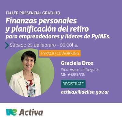 Capacitación en el espacio de Coworking con el foco puesto en las finanzas personales y del negocio