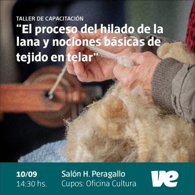 Taller de capacitación sobre hilado de lana y tejido en telar
