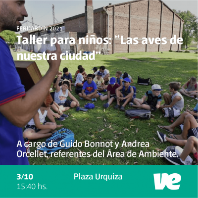 FeriJardin 2021: Niños y niñas podrán conocer más sobre las aves de la ciudad