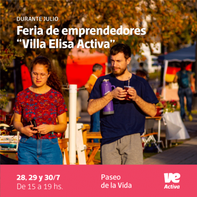 Cierre de julio con Feria de Emprendedores “Villa Elisa Activa”