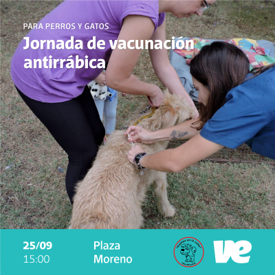 Nueva jornada de vacunación antirrábica en Villa Elisa