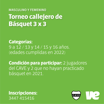 Se viene un Torneo callejero de Básquet 3 x 3 en Villa Elisa